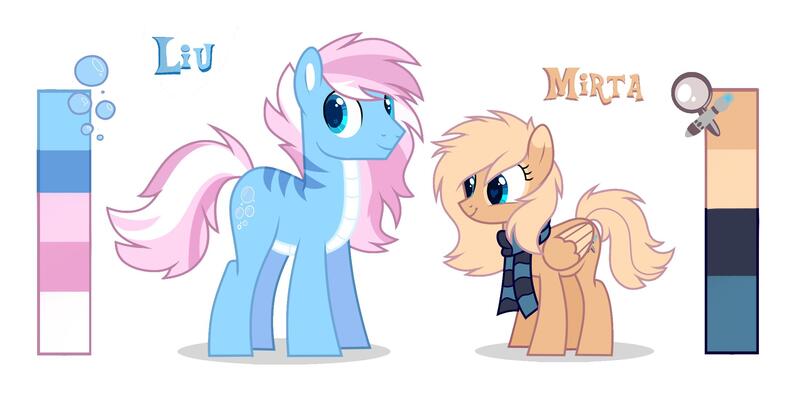 Size: 2200x1105 | Tagged: artist:mirtash, clothes, cutie mark, derpibooru import, oc, oc:liu, oc:mirta whoowlms, rcf community, reference sheet, safe, scarf, simple background, unofficial characters only, white background