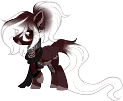 Size: 2580x2117 | Tagged: safe, artist:sugaryicecreammlp, derpibooru import, oc, oc:samyra, pegasus, pony, clothes, female, mare, scarf, simple background, solo, transparent background