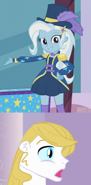 Size: 871x1759 | Tagged: safe, derpibooru import, edit, editor:jdueler11, screencap, prince blueblood, trixie, equestria girls, equestria girls series, street magic with trixie, spoiler:eqg series (season 2), bluetrix, equestria girls-ified, female, male, shipping, straight