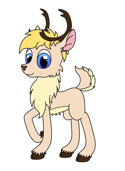 Size: 789x1080 | Tagged: antlers, artist:lucid_mane, chest fluff, cloven hooves, deer, deerified, derpibooru import, freckles, male, nordeer, oc, oc:lucid mane, original species, safe, simple background, smiling, solo, transparent background, unofficial characters only, vector