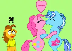 Size: 680x480 | Tagged: safe, artist:creepypastajack, derpibooru import, cheese sandwich, party favor, pinkie pie, pony, female, male, partypie, shipping, straight