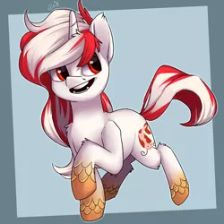 Size: 894x894 | Tagged: safe, artist:passigcamel, derpibooru import, oc, oc:koi fish, unofficial characters only, pony, unicorn, commission, koi pony, solo
