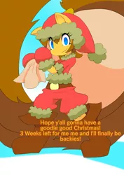 Size: 1280x1810 | Tagged: safe, artist:isle-of-forgotten-dreams, derpibooru import, oc, oc:sera, unofficial characters only, earth pony, pony, christmas, clothes, costume, hat, holiday, santa costume, santa hat, santa sack, solo