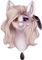 Size: 1280x1795 | Tagged: safe, artist:mauuwde, derpibooru import, oc, oc:mrochina, pony, bust, female, heterochromia, mare, portrait, simple background, solo, transparent background