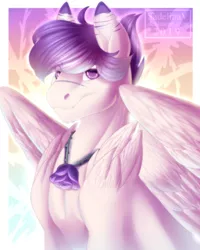 Size: 1024x1280 | Tagged: safe, artist:sadelinav, derpibooru import, oc, oc:garry, pegasus, pony, bust, male, portrait, solo, stallion