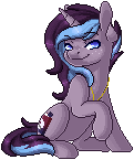 Size: 121x145 | Tagged: safe, artist:ak4neh, derpibooru import, oc, oc:starla, unofficial characters only, pony, unicorn, animated, female, gif, mare, pixel art, simple background, solo, transparent background