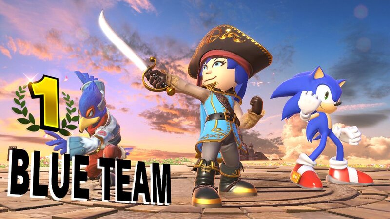 Size: 1200x675 | Tagged: artist:alphamonouryuuken, barely pony related, boots, clothes, crossover, derpibooru import, falco lombardi, hat, human, humanized, isabelle, mii, mii fighters, mii swordfighter, pirate, pirate costume, pirate dash, pirate hat, pirate outfit, pose, rainbow dash, safe, shoes, smiling, sonic the hedgehog, sonic the hedgehog (series), star fox, super smash bros., super smash bros. ultimate, sword, team, text, weapon