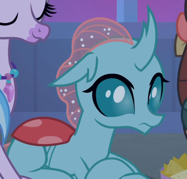 Size: 728x699 | Tagged: changedling, changeling, cropped, derpibooru import, female, hippogriff, ocellus, prone, safe, school raze, screencap, silverstream, solo focus