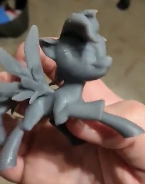 Size: 610x774 | Tagged: safe, artist:pegaplex, artist:yoda soda creations, derpibooru import, rainbow dash, pony, 3d print, confident, female, lidded eyes, pose, ready to fight, ready to fly, ready to race, solo, unpainted, yoda soda creations