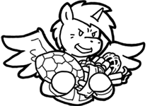 Size: 212x150 | Tagged: safe, artist:crazyperson, derpibooru import, alicorn, pony, fallout equestria, fallout equestria: commonwealth, black and white, bomb, clothes, fanfic art, generic pony, grayscale, monochrome, picture for breezies, simple background, spread wings, transparent background, vault suit, weapon, wings