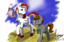 Size: 2362x1574 | Tagged: safe, artist:kiminofreewings, derpibooru import, oc, oc:indonisty, oc:kimino, alicorn, pegasus, pony, batik shop, cute, digital art, female, food, indonesia, indonisty, male, nation ponies, original art, original style, simple background