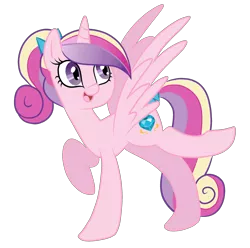 Size: 1280x1271 | Tagged: safe, artist:bunbubs, derpibooru import, princess cadance, alicorn, pony, bow, cute, cutedance, female, filly, filly cadance, hair bow, mare, open mouth, ponytail, simple background, solo, tail bow, transparent background, younger