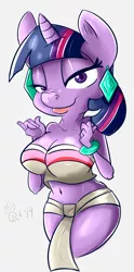 Size: 1213x2444 | Tagged: anthro, artist:catlion3, belly button, breasts, busty twilight sparkle, chel, derpibooru import, safe, the road to el dorado, twilight sparkle