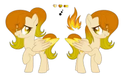 Size: 5208x3252 | Tagged: safe, artist:dashblitzfan4ever, derpibooru import, oc, oc:spitfire, pegasus, pony, female, mare, reference sheet, simple background, solo, transparent background, two toned wings, wings