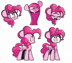 Size: 2197x1906 | Tagged: safe, artist:sourspot, derpibooru import, pinkie pie, pony, cute, diapinkes, female, looking at you, mare, pinkamena diane pie, profile, simple background, smiling, solo, white background