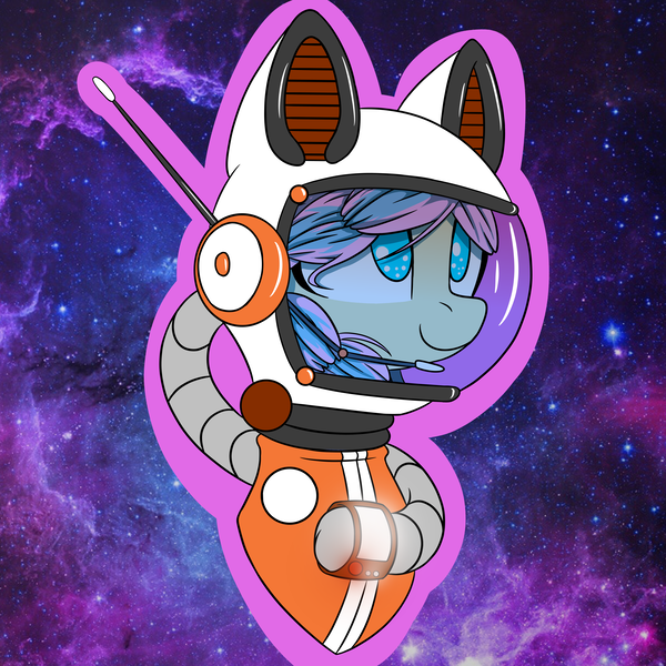 Size: 5080x5080 | Tagged: safe, artist:niggerdrawfag, derpibooru import, oc, unofficial characters only, pony, absurd resolution, astronaut, commission, helmet, solo, space, spacesuit