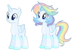 Size: 3144x2160 | Tagged: safe, artist:thesmall-artist, derpibooru import, oc, oc:water star, alicorn, pony, alicorn oc, bald, horn, male, rainbow alicorn, simple background, solo, stallion, transparent background, wings