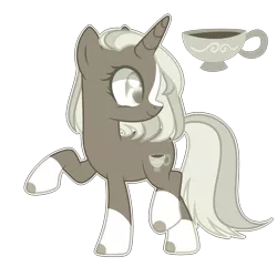 Size: 2033x2033 | Tagged: safe, artist:dashblitzfan4ever, derpibooru import, oc, oc:cream capuccino, pony, unicorn, female, mare, simple background, solo, transparent background