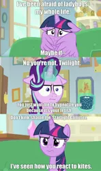 Size: 1280x2160 | Tagged: safe, derpibooru import, edit, edited screencap, screencap, starlight glimmer, twilight sparkle, twilight sparkle (alicorn), alicorn, pony, marks for effort, starlight the hypnotist, spoiler:interseason shorts, :i, comic, fetish, floppy ears, hug, hypnosis fetish, i mean i see, kinkshaming, screencap comic, self-hugging