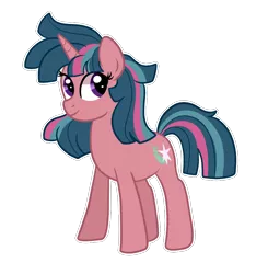 Size: 860x876 | Tagged: safe, artist:ashidaii, derpibooru import, oc, oc:olive branch, pony, unicorn, female, mare, offspring, parent:timber spruce, parent:twilight sparkle, parents:timbertwi, simple background, solo, transparent background