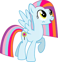 Size: 1003x1068 | Tagged: safe, artist:chipmagnum, derpibooru import, oc, oc:dolly flash, pegasus, pony, female, mare, simple background, solo, transparent background