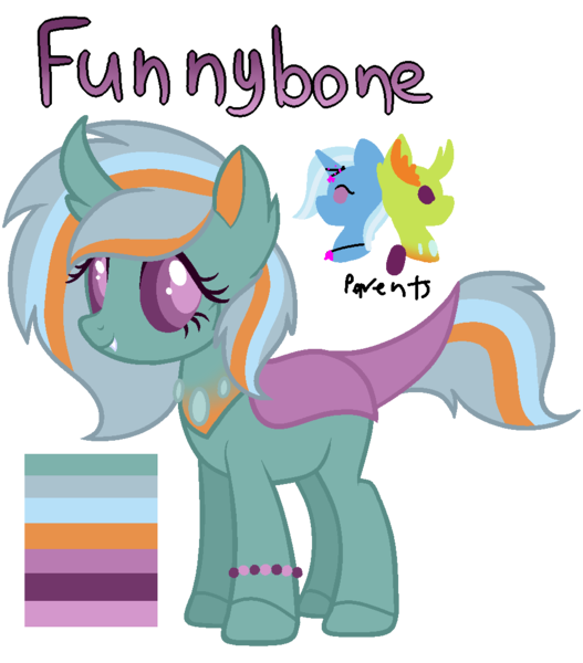 Size: 966x1100 | Tagged: artist:king-justin, base used, changedling, changeling, changepony, derpibooru import, female, hybrid, interspecies offspring, king thorax, male, oc, oc:funny bone, offspring, parents:thoraxie, parent:thorax, parent:trixie, safe, shipping, straight, thorax, thoraxie, trixie