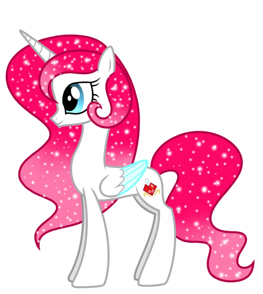 Size: 7449x8345 | Tagged: safe, artist:dashblitzfan4ever, derpibooru import, oc, oc:crystal love, alicorn, pony, absurd resolution, alicorn oc, female, horn, mare, simple background, solo, transparent background, two toned wings, wings