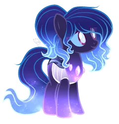 Size: 911x948 | Tagged: artist:sugaryicecreammlp, changepony, derpibooru import, ethereal mane, female, hybrid, interspecies offspring, oc, oc:night petal, offspring, parent:oc:lullaby, parents:canon x oc, parent:thorax, safe, simple background, solo, transparent background