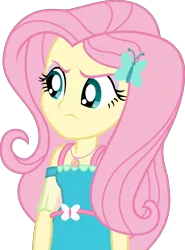 Size: 6000x8087 | Tagged: safe, artist:twilirity, derpibooru import, fluttershy, a little birdie told me, equestria girls, equestria girls series, absurd resolution, angry, clothes, female, simple background, solo, transparent background, vector