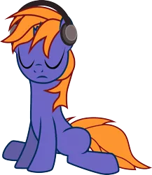 Size: 1022x1176 | Tagged: safe, artist:chipmagnum, derpibooru import, oc, pony, unicorn, headphones, male, simple background, solo, stallion, transparent background