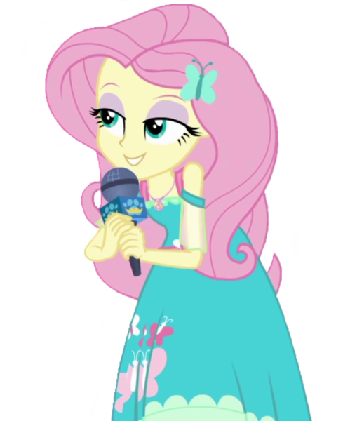 Size: 1536x1846 | Tagged: safe, derpibooru import, edit, edited screencap, editor:lonely fanboy48, screencap, fluttershy, best in show: the pre-show, equestria girls, equestria girls series, spoiler:eqg series (season 2), background removed, clothes, cute, eyeshadow, lidded eyes, makeup, microphone, simple background