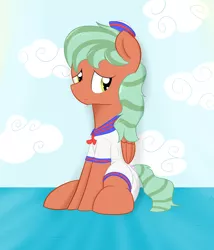 Size: 3000x3500 | Tagged: suggestive, artist:ricktin, derpibooru import, oc, oc:peppermint lime, pegasus, pony, cap, diaper, diaper fetish, fetish, hat, picture, sailor suit