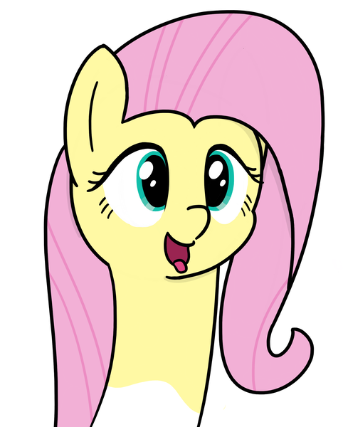 Size: 2435x3033 | Tagged: safe, artist:czu, derpibooru import, fluttershy, pony, looking at you, open mouth