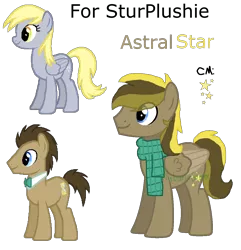 Size: 1120x1160 | Tagged: safe, artist:mobian-gamer, derpibooru import, derpy hooves, doctor whooves, time turner, pony, doctorderpy, female, male, offspring, parent:derpy hooves, parent:doctor whooves, parents:doctorderpy, shipping, straight