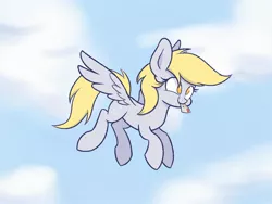 Size: 2000x1500 | Tagged: safe, artist:heir-of-rick, derpibooru import, derpy hooves, pegasus, pony, derpy day, derpy day 2019, female, flying, letter, mare, mouth hold, solo