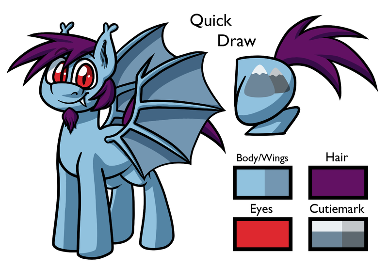 Size: 1520x1050 | Tagged: safe, artist:alittleofsomething, derpibooru import, oc, oc:quick draw, pony, vampire, vampony, bat wings, cutie mark, facial hair, fangs, goatee, male, mountain, red eyes, reference sheet, solo, wings