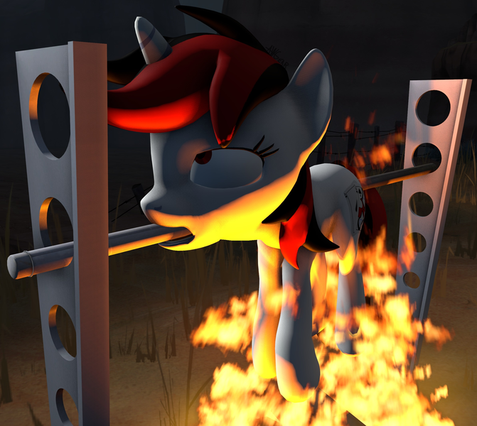 Size: 2384x2132 | Tagged: semi-grimdark, artist:awgear, derpibooru import, oc, oc:blackjack, pony, unicorn, fallout equestria, fallout equestria: project horizons, 3d, all the way through, bad end, black and red mane, campfire, cooking, cooking vore, corpse, dead, death, eyes rolling back, fallout, fanfic art, fire, food, grass, horse meat, implied anal insertion, implied cannibalism, implied insertion, implied vore, literal spitroast, meat, night, open mouth, pony as food, red and black mane, red eyes, snuff, source filmmaker, white coat