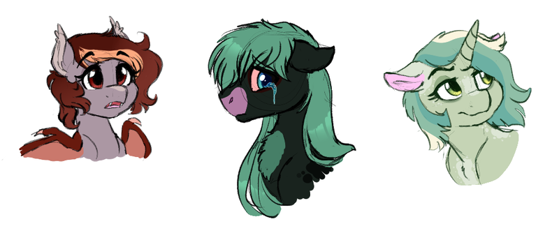 Size: 984x411 | Tagged: safe, artist:saphi-boo, derpibooru import, oc, oc:pepper zest, unofficial characters only, bat pony, pony, bat pony oc, bat wings, crying, female, filly, offspring, parent:oc:savory zest, parent:oc:scarlet quill, parents:oc x oc, requested art, simple background, white background, wings