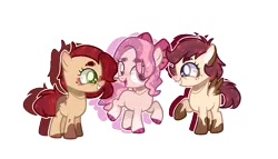 Size: 1472x840 | Tagged: safe, artist:jxst-alexa, derpibooru import, oc, unofficial characters only, earth pony, pegasus, pony, female, filly, magical lesbian spawn, offspring, parent:apple bloom, parent:babs seed, parent:diamond tiara, parent:pipsqueak, parent:scootaloo, parents:babsqueak, parents:diamondbloom, parents:scootasqueak, simple background, transparent background