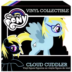 Size: 2000x2000 | Tagged: safe, artist:damagics, derpibooru import, oc, oc:cloud cuddler, unofficial characters only, pegasus, pony, base used, cutie mark, female, funko, glasses, mouse cursor, solo, toy, vinyl collectible