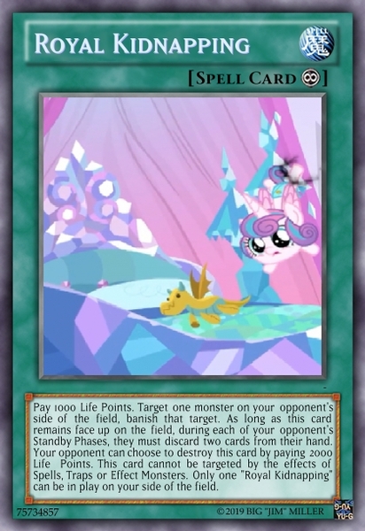 Size: 419x610 | Tagged: safe, artist:trajanthegreat, derpibooru import, edit, edited screencap, screencap, princess flurry heart, alicorn, pony, season 9, the beginning of the end, spoiler:s09, 2019, card, card maker, ccg, dark magic, female, filly, foal, kidnapped, magic, solo, trading card, trading card edit, yu-gi-oh!