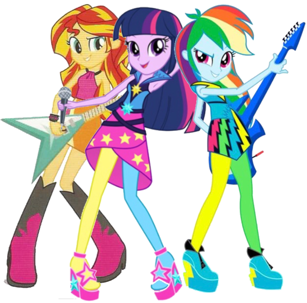 Size: 2048x2024 | Tagged: safe, artist:superbobiann, derpibooru import, editor:superbobiann, rainbow dash, sunset shimmer, twilight sparkle, equestria girls, rainbow rocks, armpits, rainbow rocks outfit