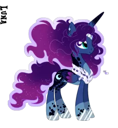 Size: 1108x1204 | Tagged: safe, artist:starling-sentry-yt, derpibooru import, princess luna, alicorn, pony, alternate design, female, mare, simple background, solo, transparent background