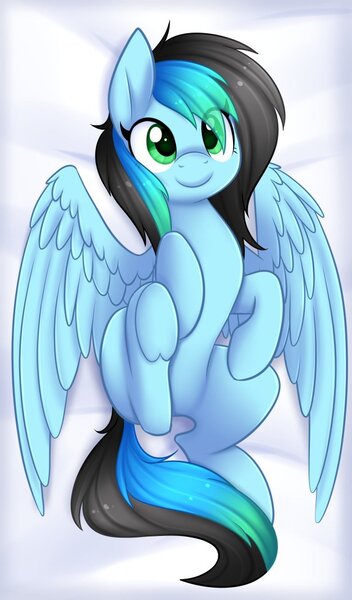 Size: 627x1068 | Tagged: safe, artist:scarlet-spectrum, derpibooru import, oc, oc:kiru, unofficial characters only, pegasus, pony, body pillow, body pillow design, solo