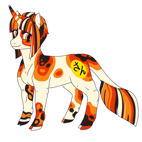 Size: 900x900 | Tagged: safe, artist:guidomista, artist:miiistaaa, artist:nijimillions, derpibooru import, oc, oc:maneki, pony, unicorn, cloven hooves, colourful, curved horn, design, eyelashes, female, golden eyes, hooves, horn, japanese, leonine tail, long horn, looking at you, luck, lucky, lucky cat, maneki neko, mare, markings, multicolored hair, multicolored tail, reference, reference sheet, simple background, spots, spotted, standing, straight hair, straight mane, streaked mane, striped mane, striped tail, transparent background, white, yellow eyes