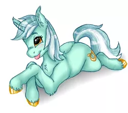 Size: 435x385 | Tagged: safe, artist:graffiti, derpibooru import, lyra heartstrings, pony, unicorn, :p, colored hooves, cute, ear tufts, lowres, lyrabetes, silly, solo, tongue out