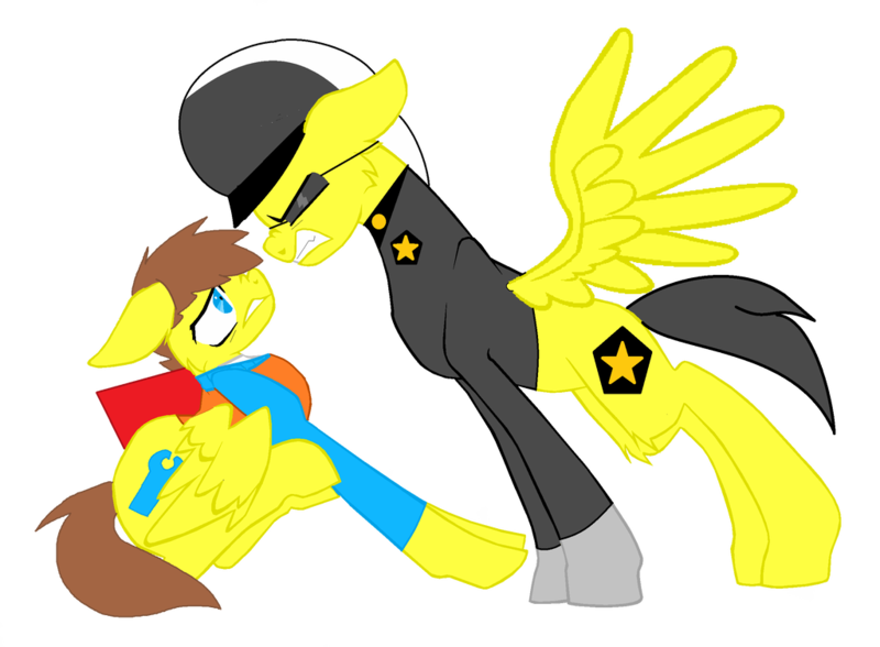 Size: 1024x753 | Tagged: safe, artist:bootiqueenx, artist:rainbowzforlife, derpibooru import, ponified, pony, base used, emmet brickowski, good cop bad cop, lego, simple background, the lego movie, transparent background