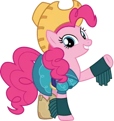 Size: 1412x1500 | Tagged: safe, artist:cloudyglow, derpibooru import, pinkie pie, ponified, earth pony, pony, dance magic, equestria girls, equestria girls series, five to nine, the maud couple, spoiler:eqg specials, boots, clothes, cowboy hat, cowgirl, cowgirl outfit, cute, dress, equestria girls outfit, equestria girls ponified, farmer pinkie, female, hat, looking at you, mare, shoes, simple background, skirt, smiling, stetson, transparent background, vector, western