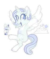 Size: 2101x2449 | Tagged: safe, artist:dashblitzfan4ever, derpibooru import, oc, oc:cloudy sky, alicorn, pony, alicorn oc, female, horn, mare, reference sheet, simple background, solo, transparent background, wings