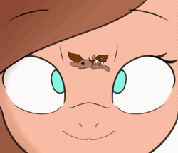 Size: 1635x1412 | Tagged: dead source, safe, artist:angrylittlerodent, derpibooru import, oc, oc:bagel, oc:coffee, pony, animated, bouncing, bully, bullying, female, frame by frame, giantess, macro, simple background, this will end in vore, white background